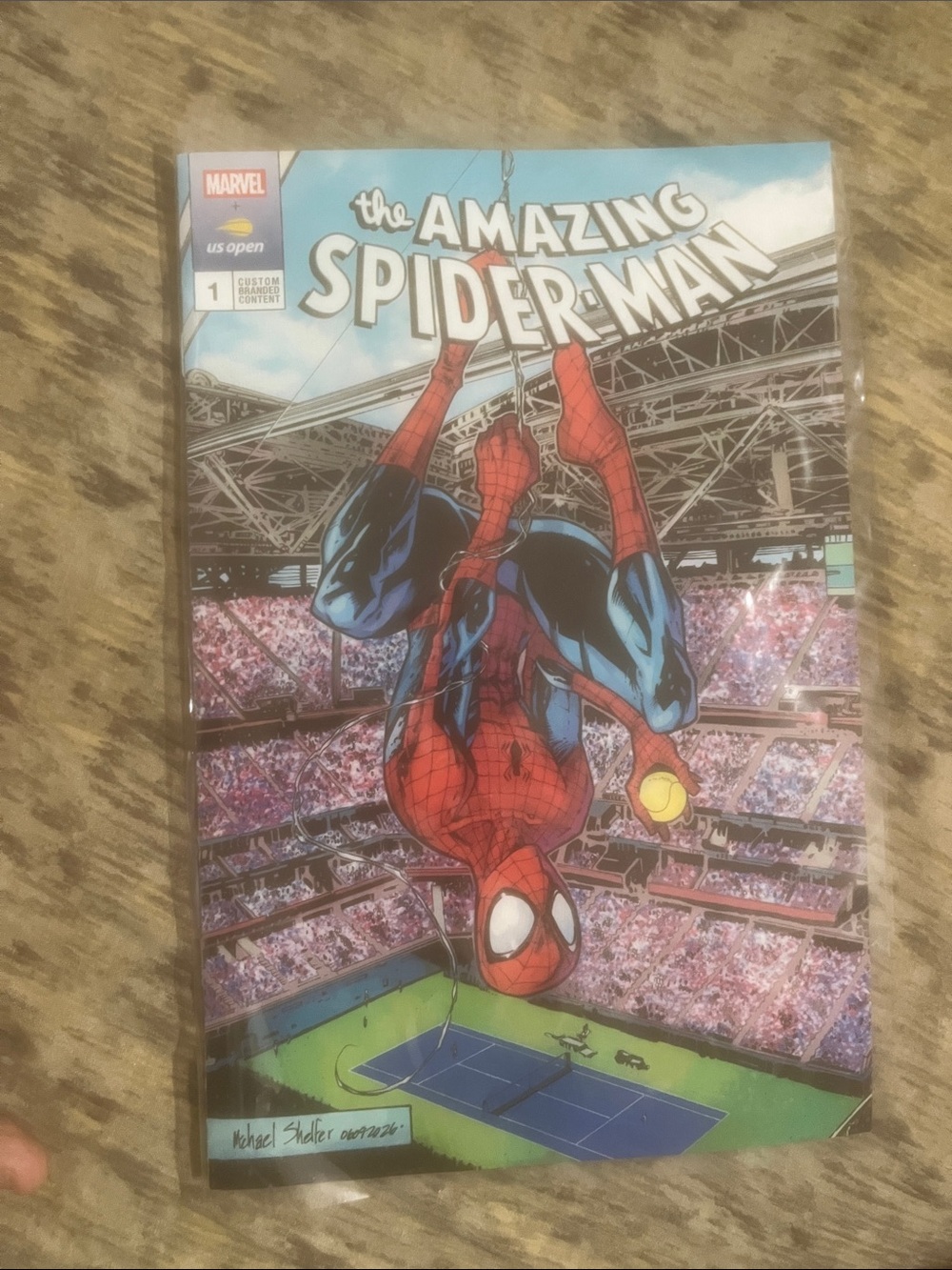 US Open Marvel Spiderman Commemorative Comic #1 2026 NYC Tennis Exclusive